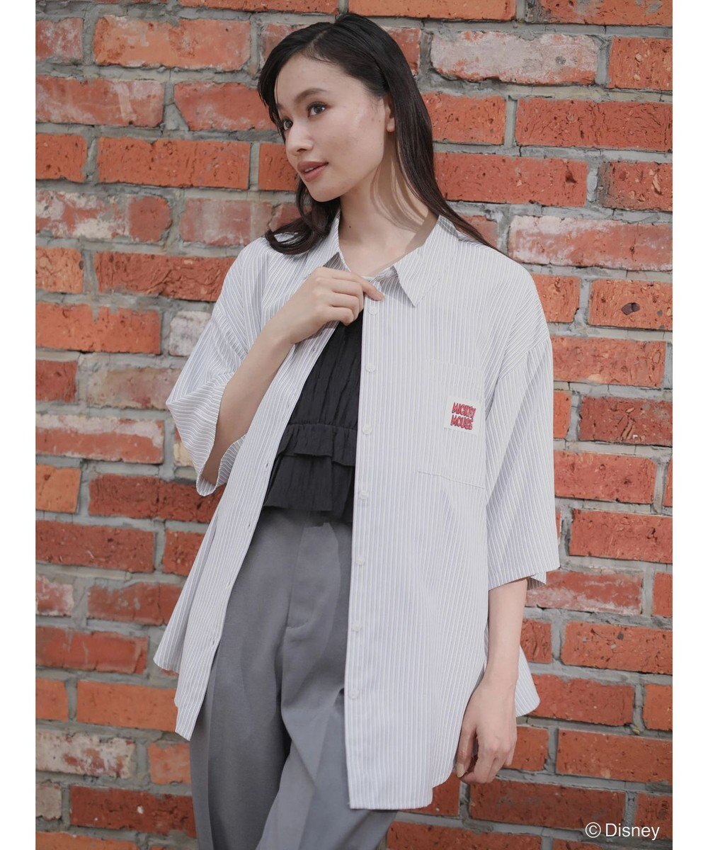 Green Parks ミッキーフレンド／体操プリント半袖シャツ 