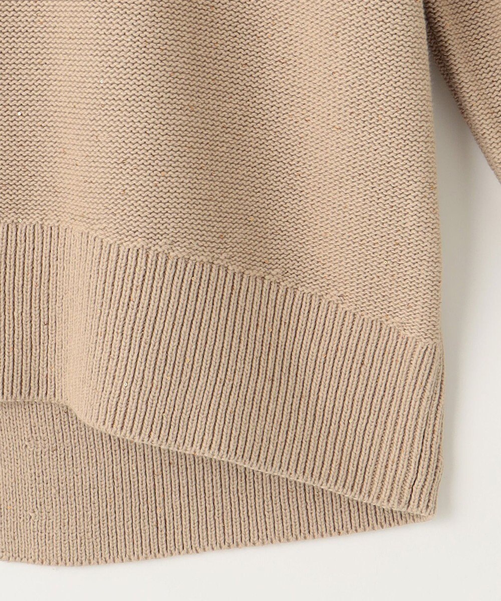 自由区 【洗える】スパングルミドルゲージ ニット 