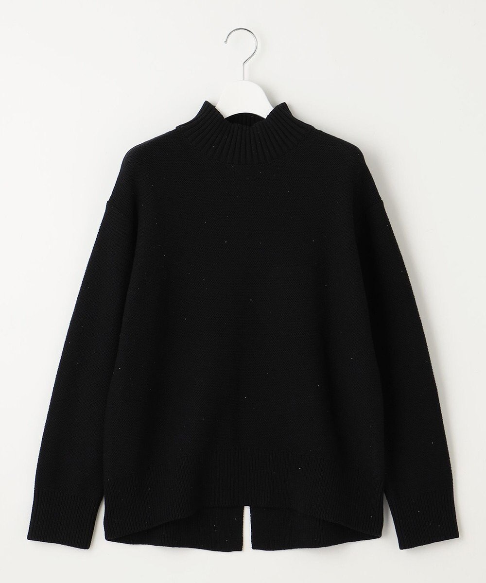 自由区 【洗える】スパングルミドルゲージ ニット 