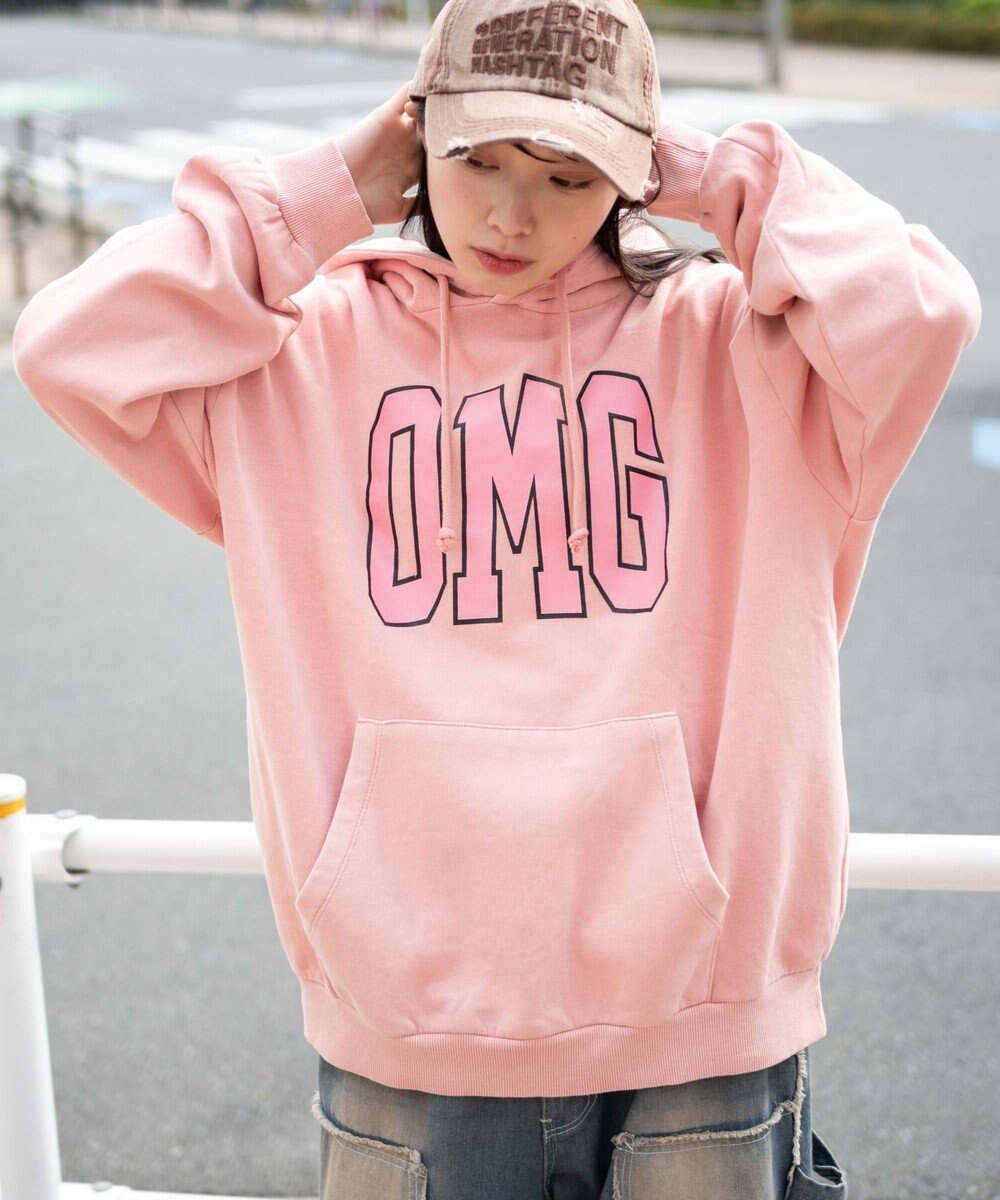 WEGO 【ユニセックス着用ITEM】ピグメントOMGプルパーカー 