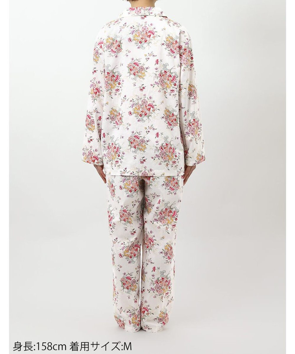 WACOAL パジャマ 長袖 長ズボン 綿100%(本体) ミントン レディース NDX540 /ワコール 