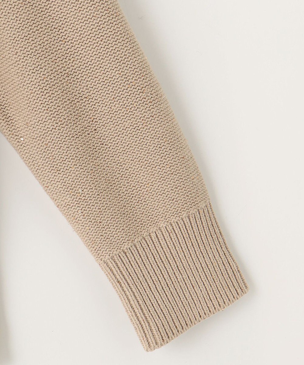 自由区 L 【洗える】スパングルミドルゲージ ニット 