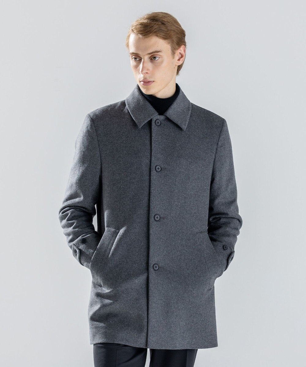 JOSEPH HOMME 【新素材】ライトウールシャギー　ステンカラーコート 