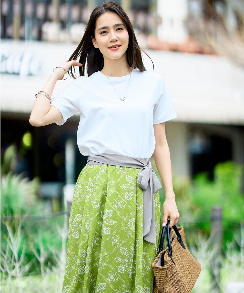 自由区 【カタログ掲載】ロータスタイルプリント スカート 