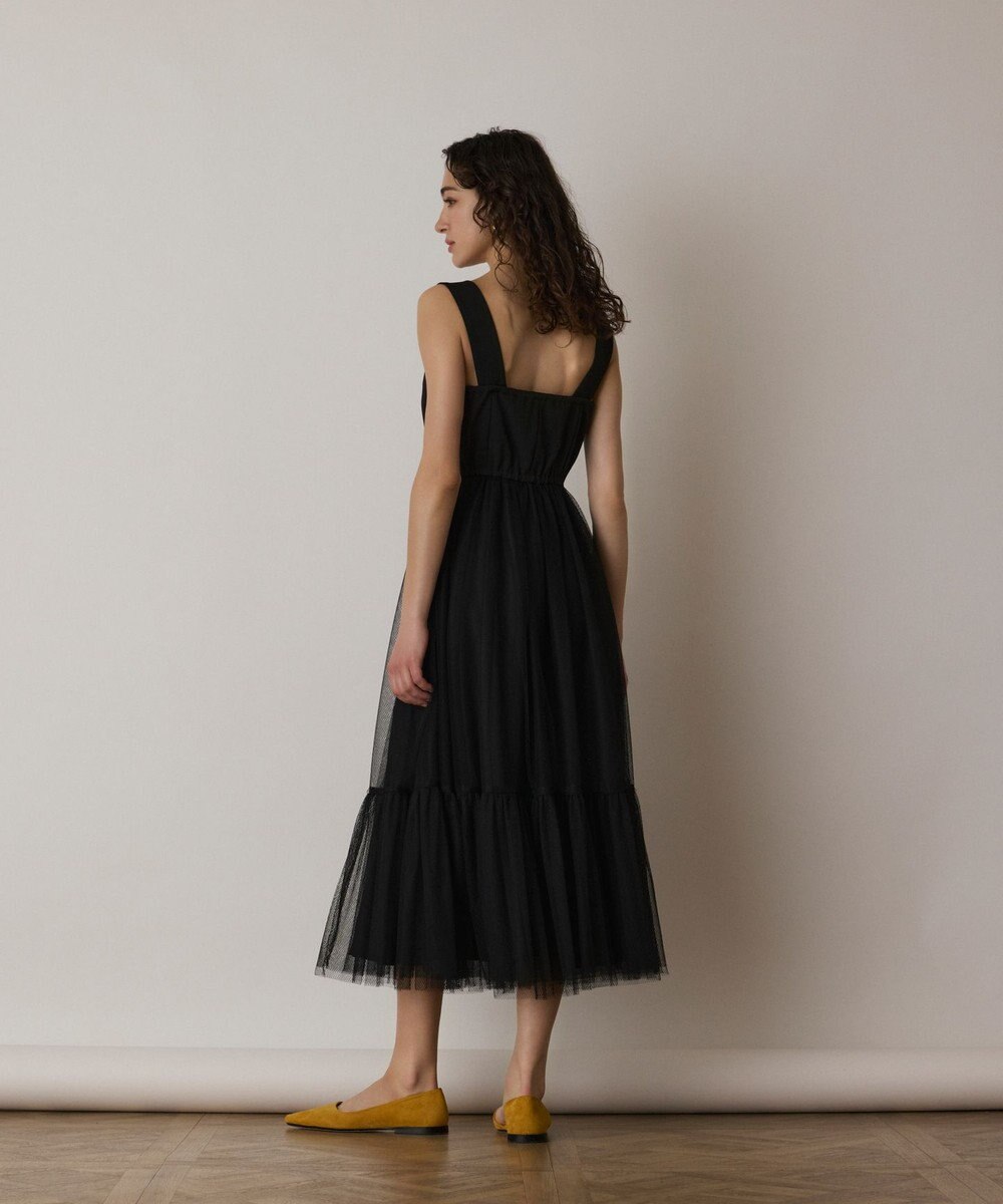 GRACE CONTINENTAL チュールコンビティアードワンピース 