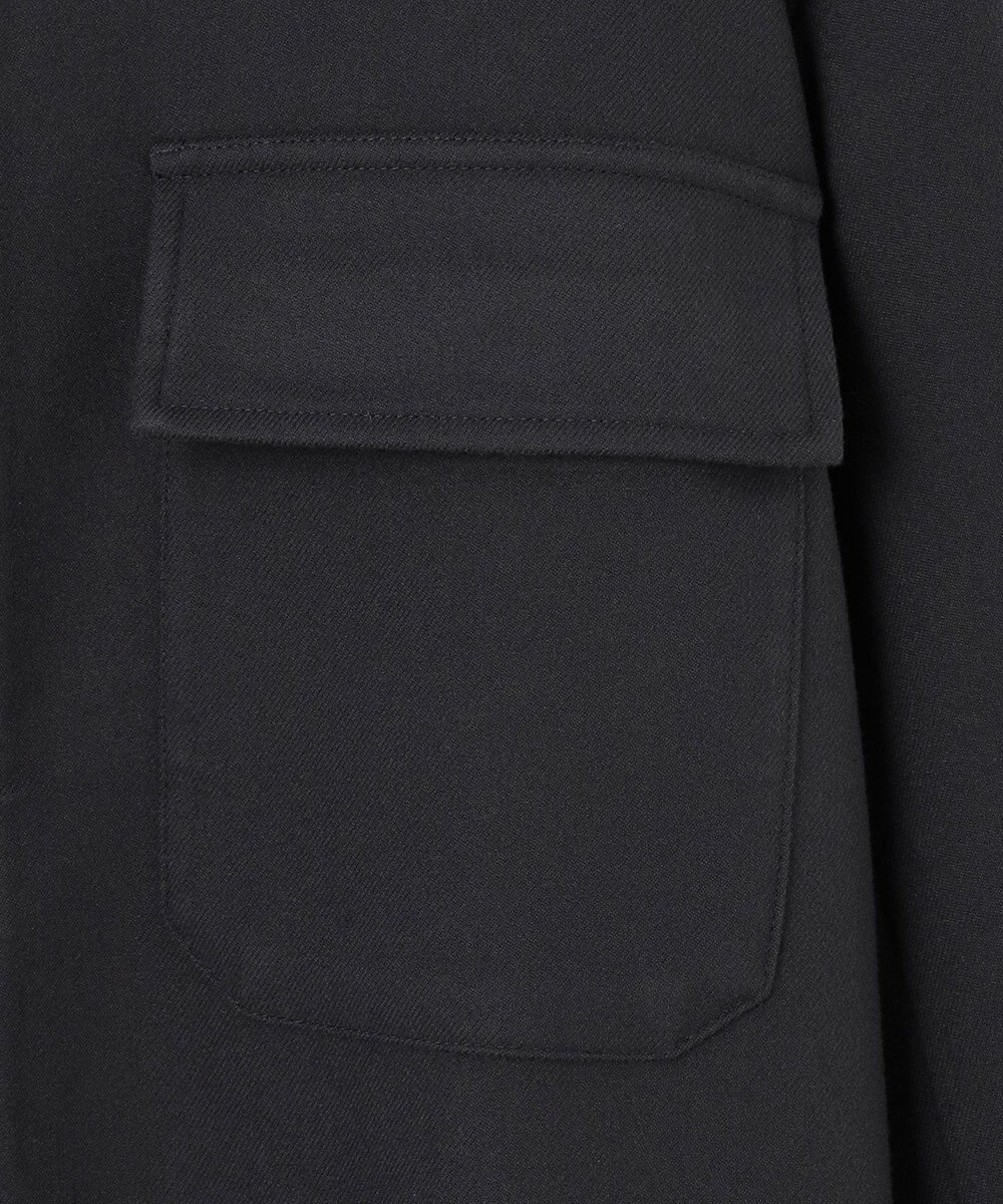 UNFILO MENS 【男女兼用】フラノライク ハーフジップ シャツブルゾン [24年秋冬商品] 