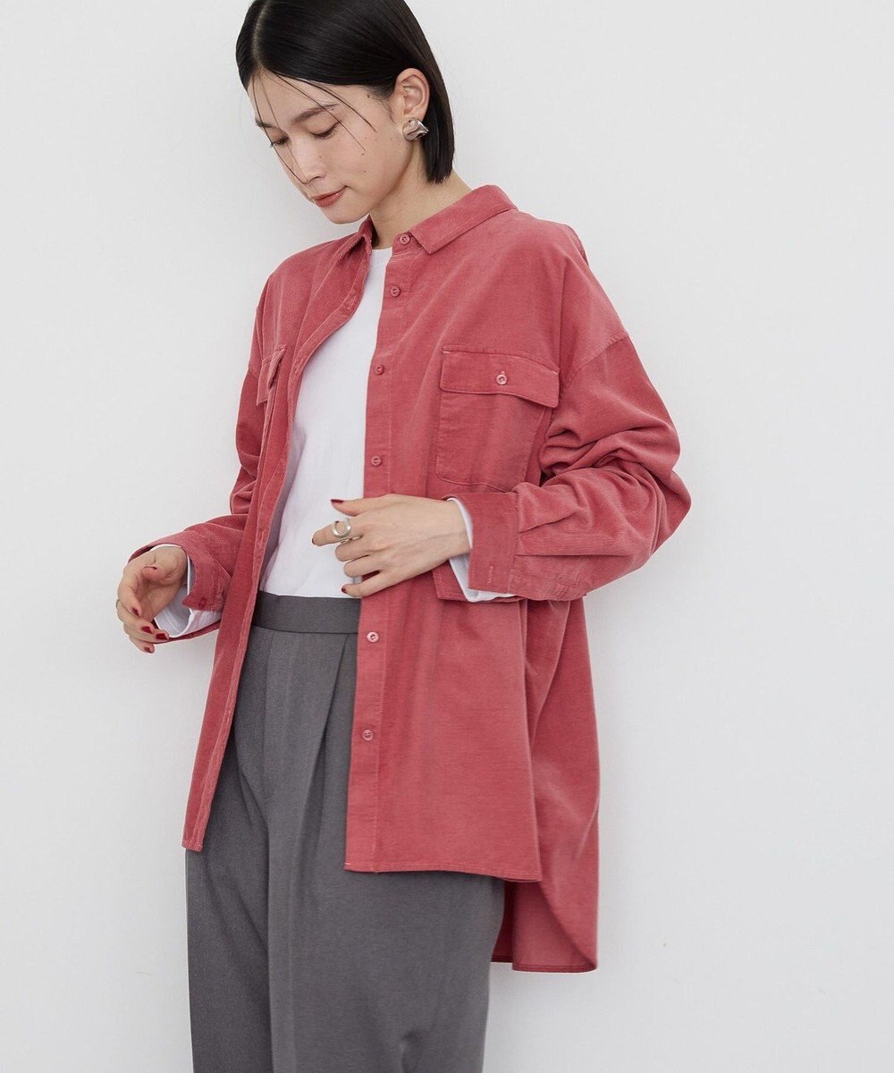 AMERICAN HOLIC Ｗポケットコーデュロイシャツ 