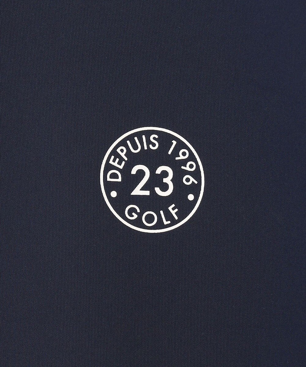 23区GOLF 【WOMEN】【吸水速乾・UVケア】袖ライン モックネックシャツ 