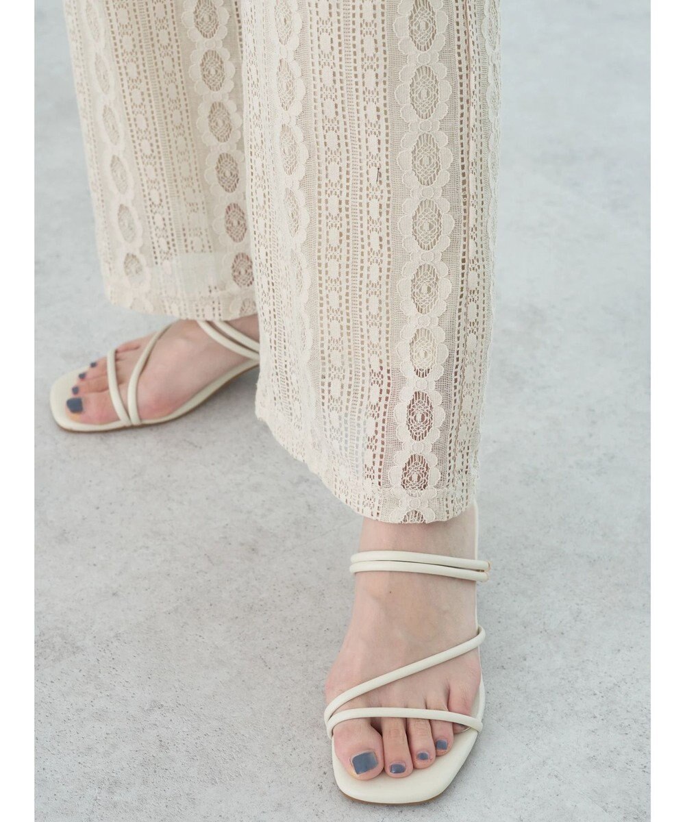 earth music&ecology フラワーレースパンツ 