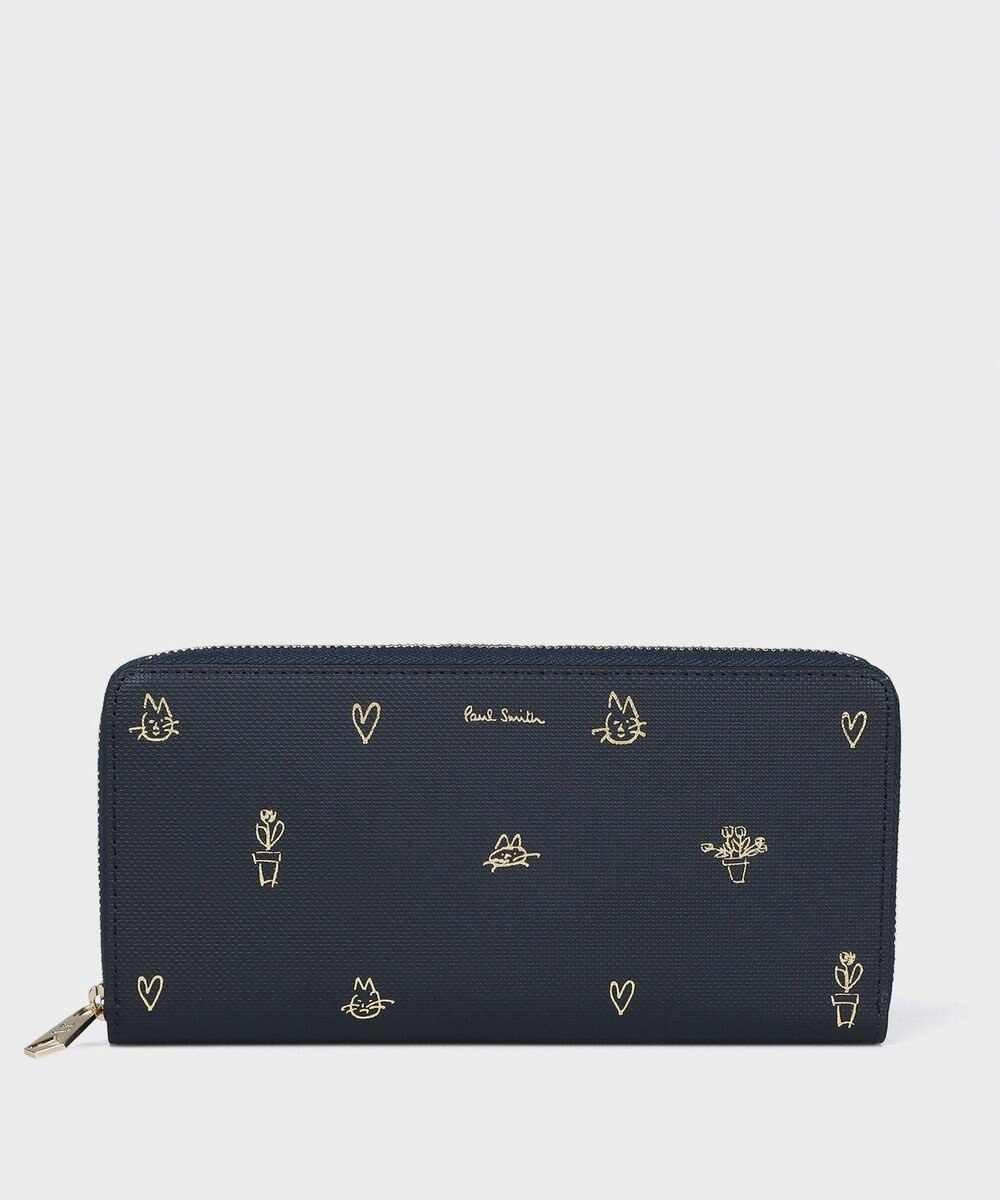 Paul Smith ミックスドゥードゥル ラウンドジップ 長財布 
