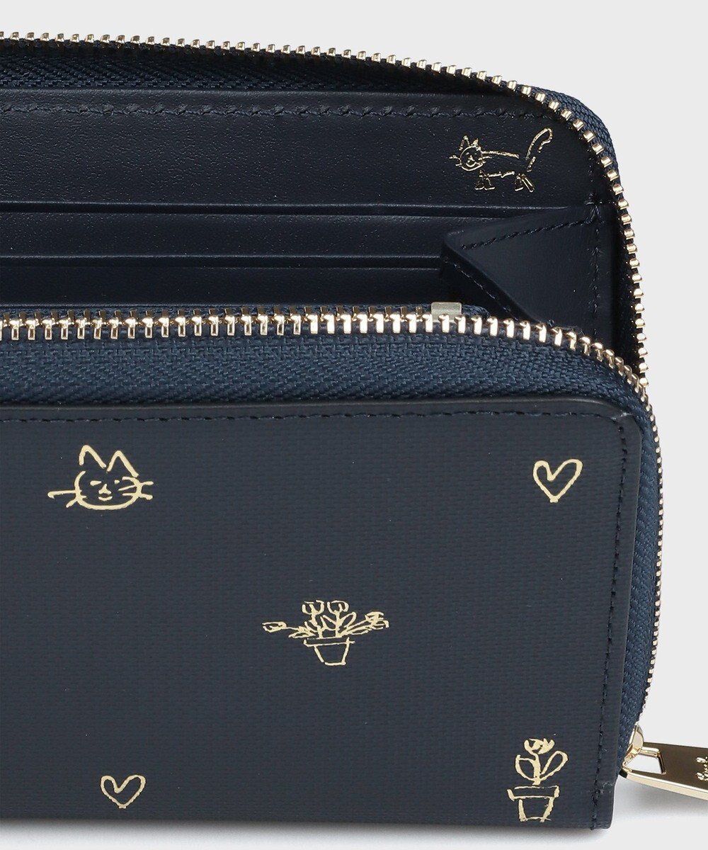 Paul Smith ミックスドゥードゥル ラウンドジップ 長財布 