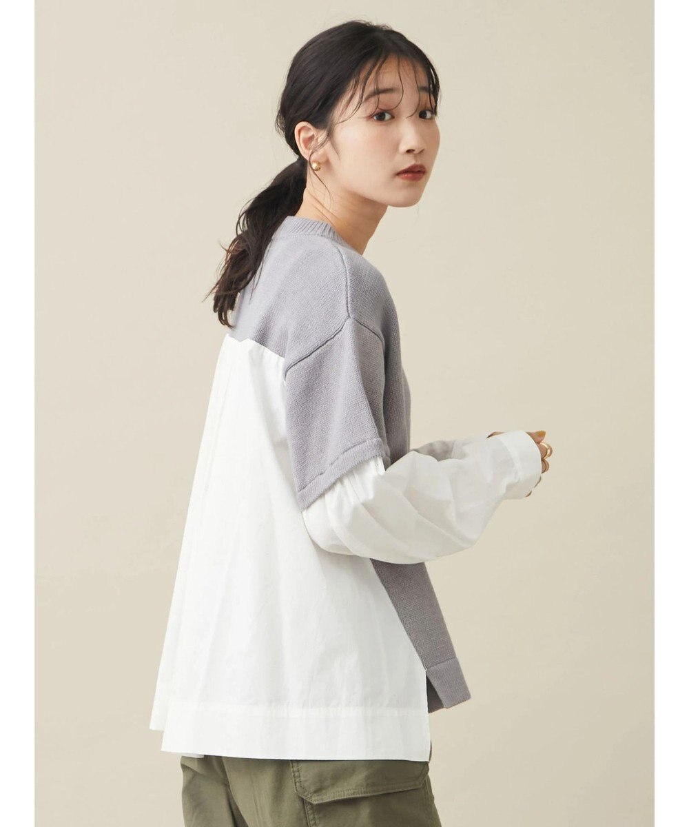 CRAFT STANDARD BOUTIQUE シャツドッキングニットプルオーバー 