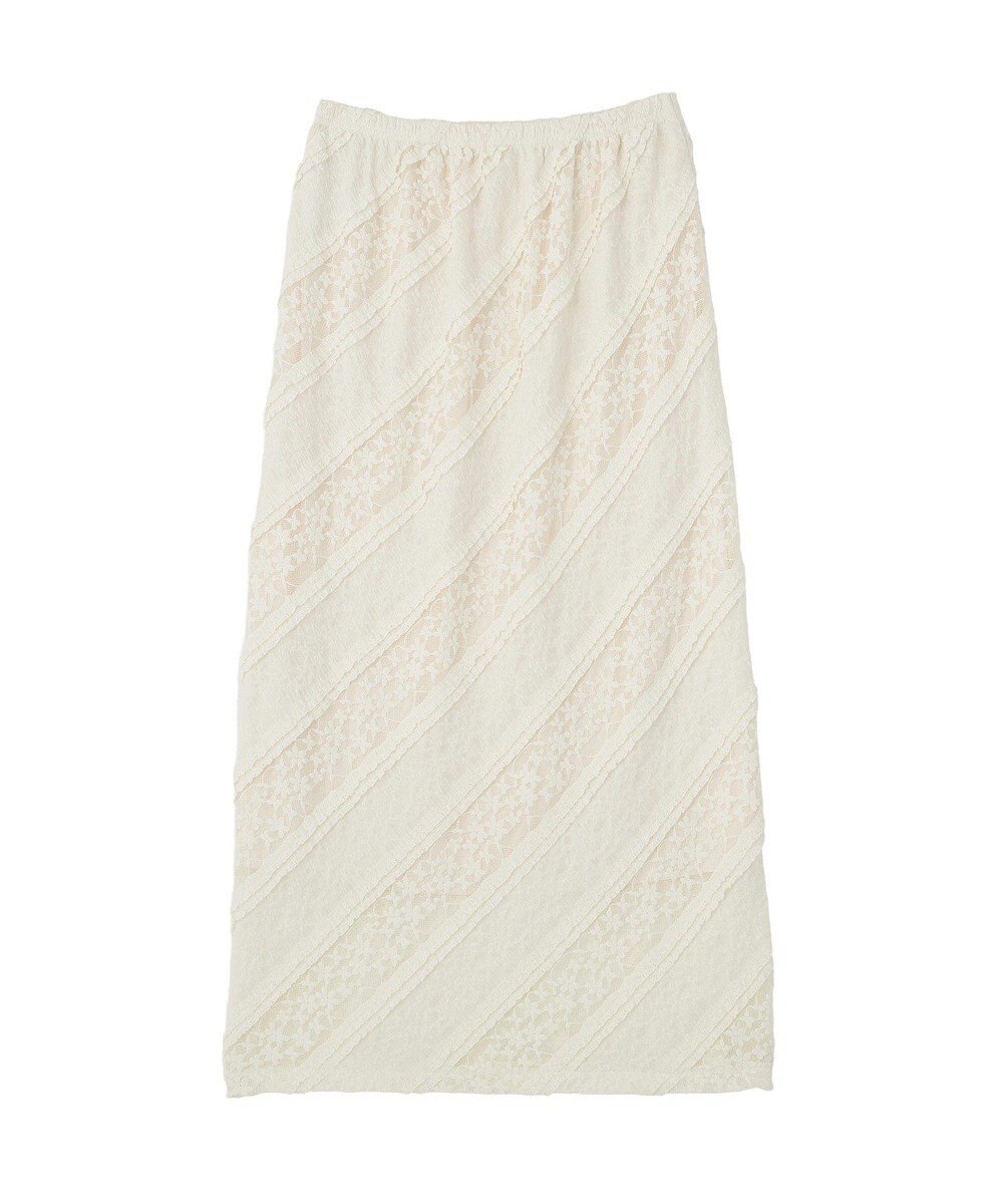 earth music&ecology 総レースナロースカート 