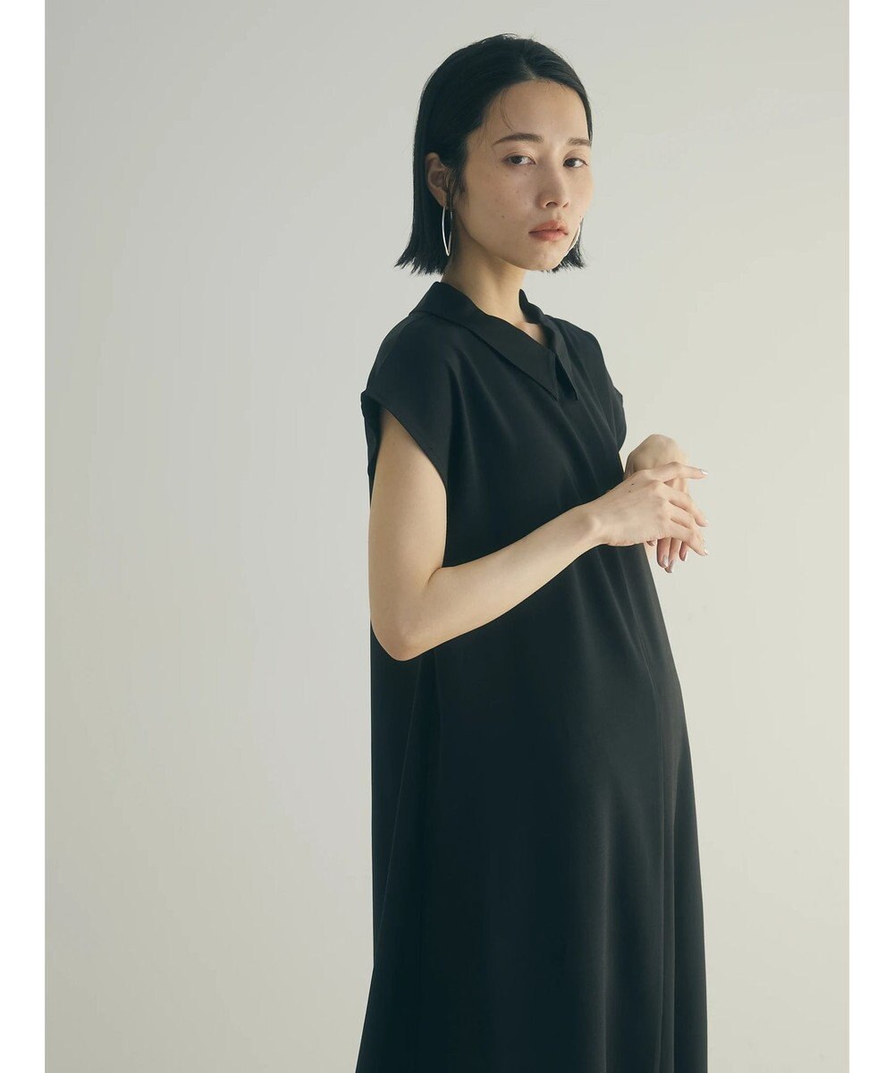 Green Parks armonia.襟付きフレアワンピース 