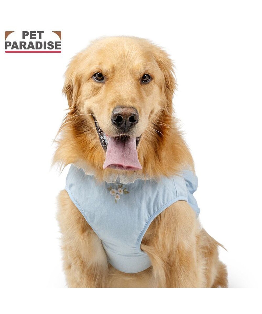 PET PARADISE ペットパラダイス 花刺繍 ベスト ハーネス Ｍ 大型犬 