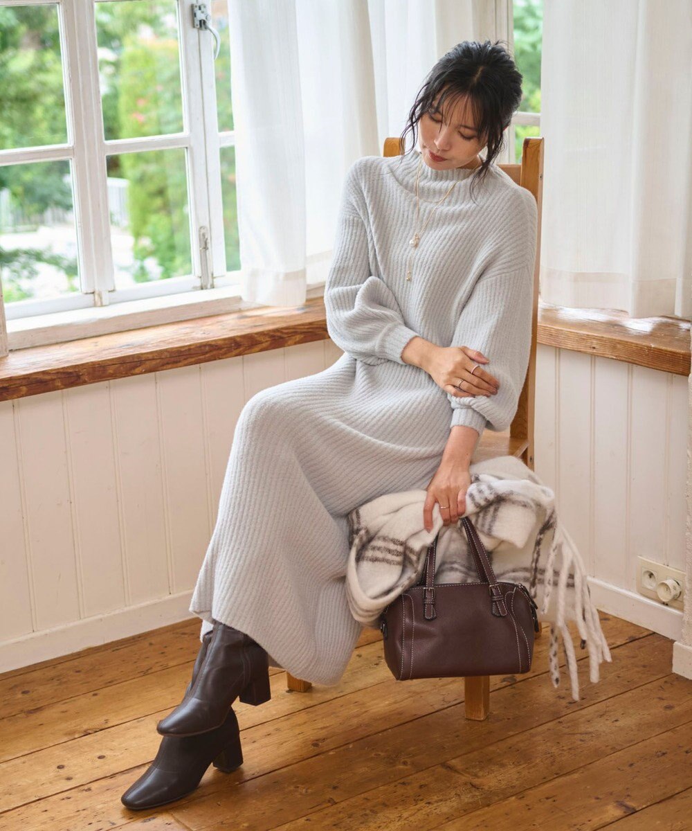 WEGO 【WEB限定/2025年秋冬新作】ニットワンピース 