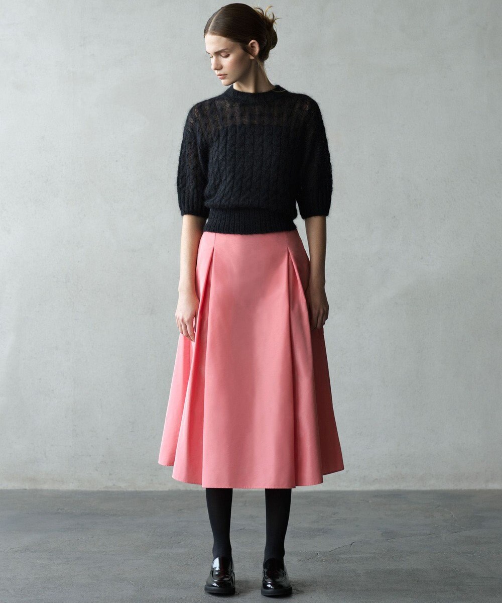 23区 S 【R(アール)】モヘヤ混 ケーブルニット 