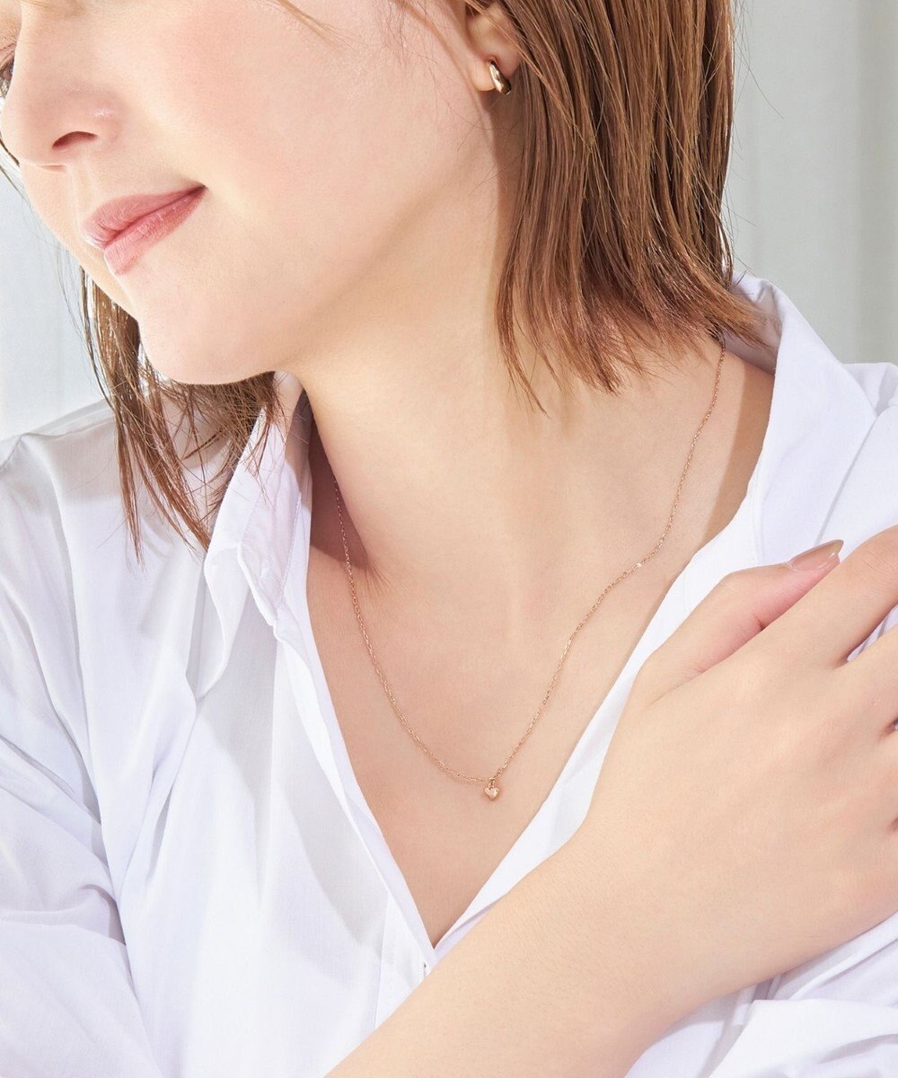 Phoebe 【金属アレルギー対応】2setスウィートハートネックレス　シャンパンゴールド 