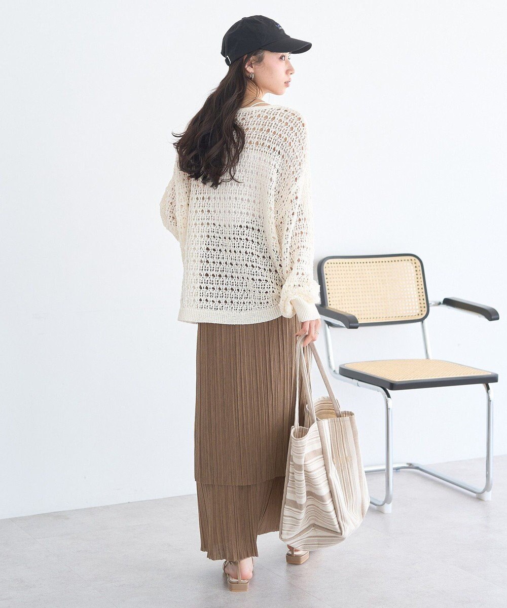 earth music&ecology メッシュニットプルオーバー 