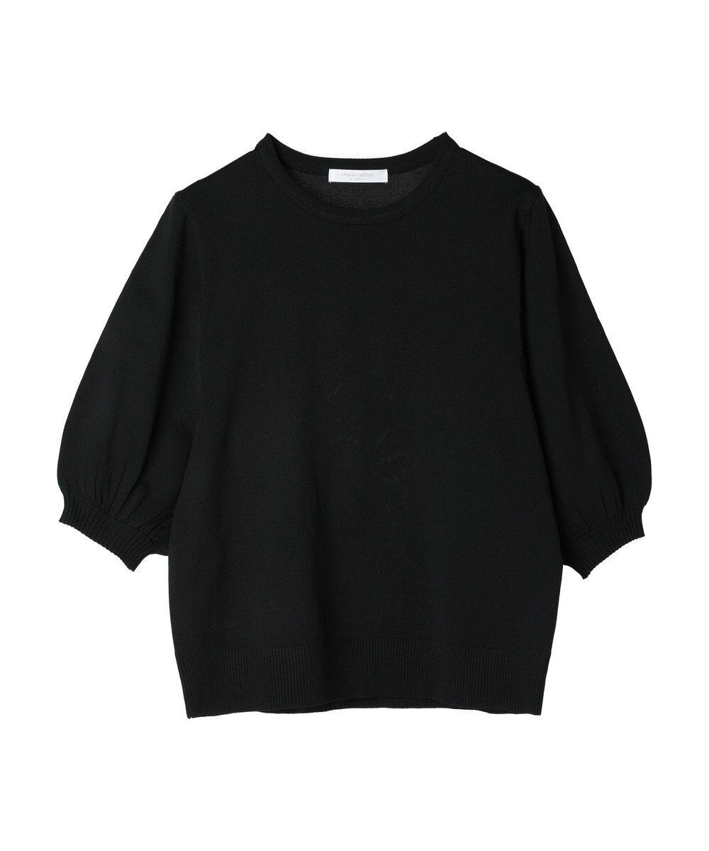 Green Parks パフ５分袖ニットプルオーバー 