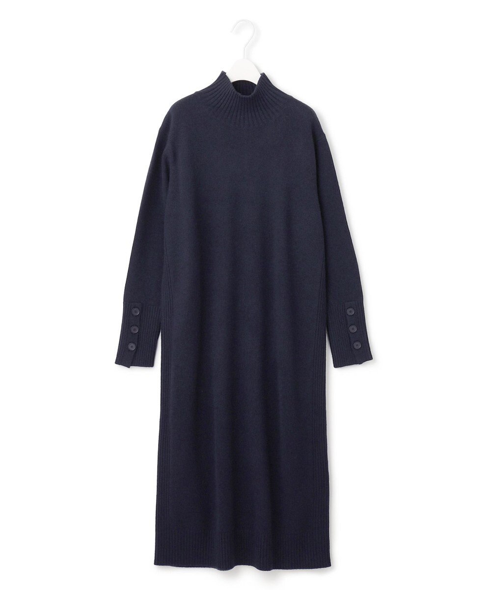 ICB 【WEB限定カラーあり・洗える】 ソフトカシミヤミックス ハイネックワンピース 