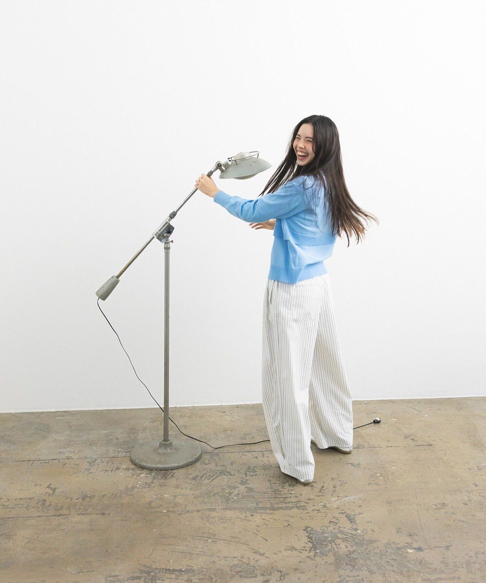 CRAFT STANDARD BOUTIQUE ベルトデザインワイドパンツ 