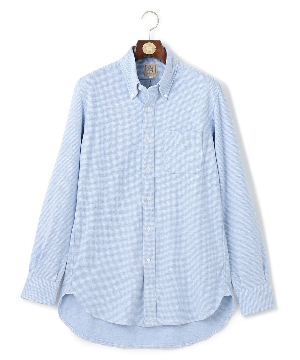 J.PRESS MEN リッチジャージー コットンネルシャツ 