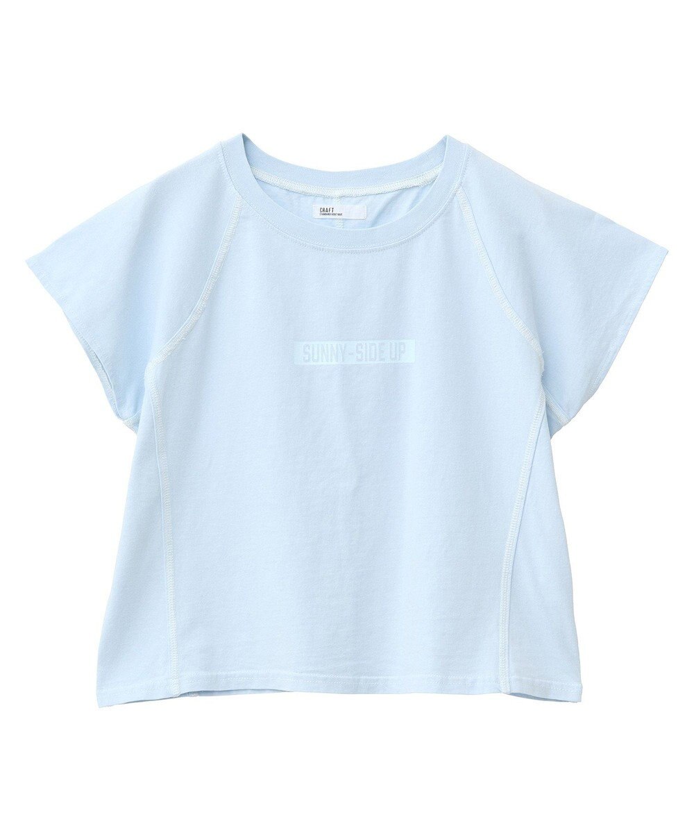 CRAFT STANDARD BOUTIQUE ヴィンテージ加工ロゴプリントノースリーブＰＯ 