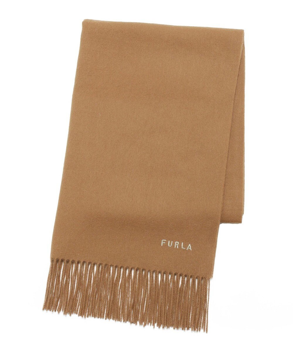 MOONBAT 【WEB限定】FURLA ウール100％ 大判プレーンストールマフラー/幅60cm 