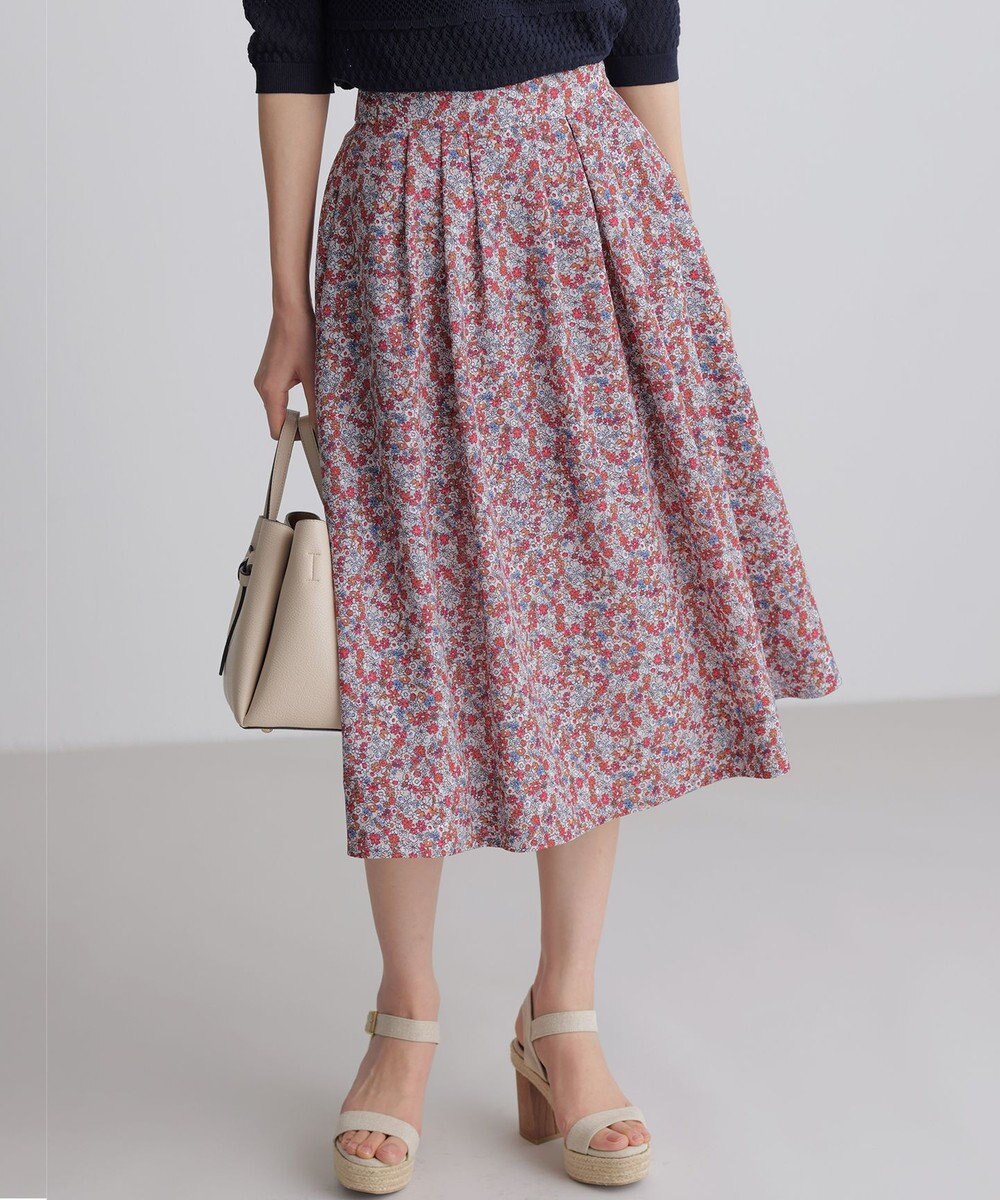 組曲 L 【先行予約・WEB限定】フラワーガーデンプリント スカート 