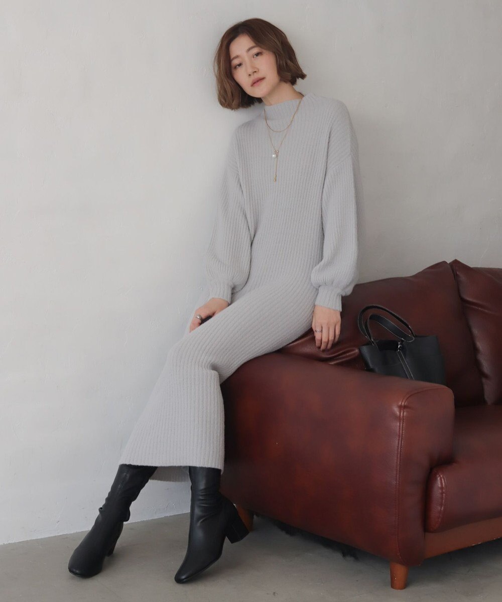 WEGO 【WEB限定/2025年秋冬新作】ニットワンピース 