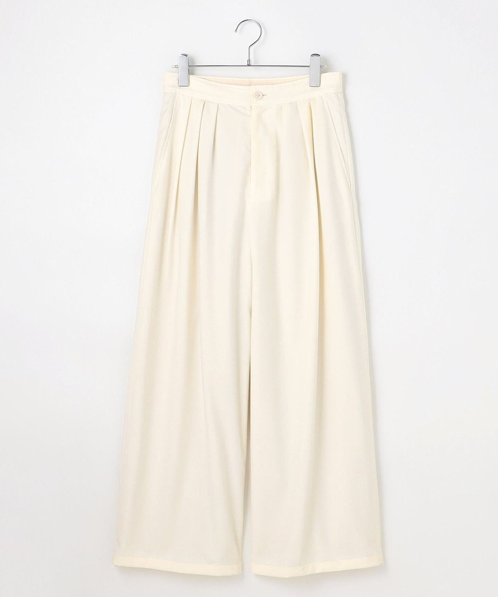 #Newans 【洗濯機可/しわになりにくい】ベリーワイドパンツ 