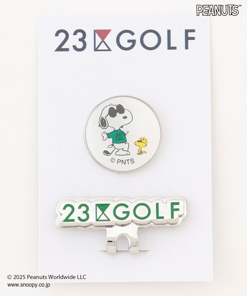 23区GOLF 【UNISEX】『PEANUTS』コラボ　マーカー　JOE COOLのクールなイラスト 