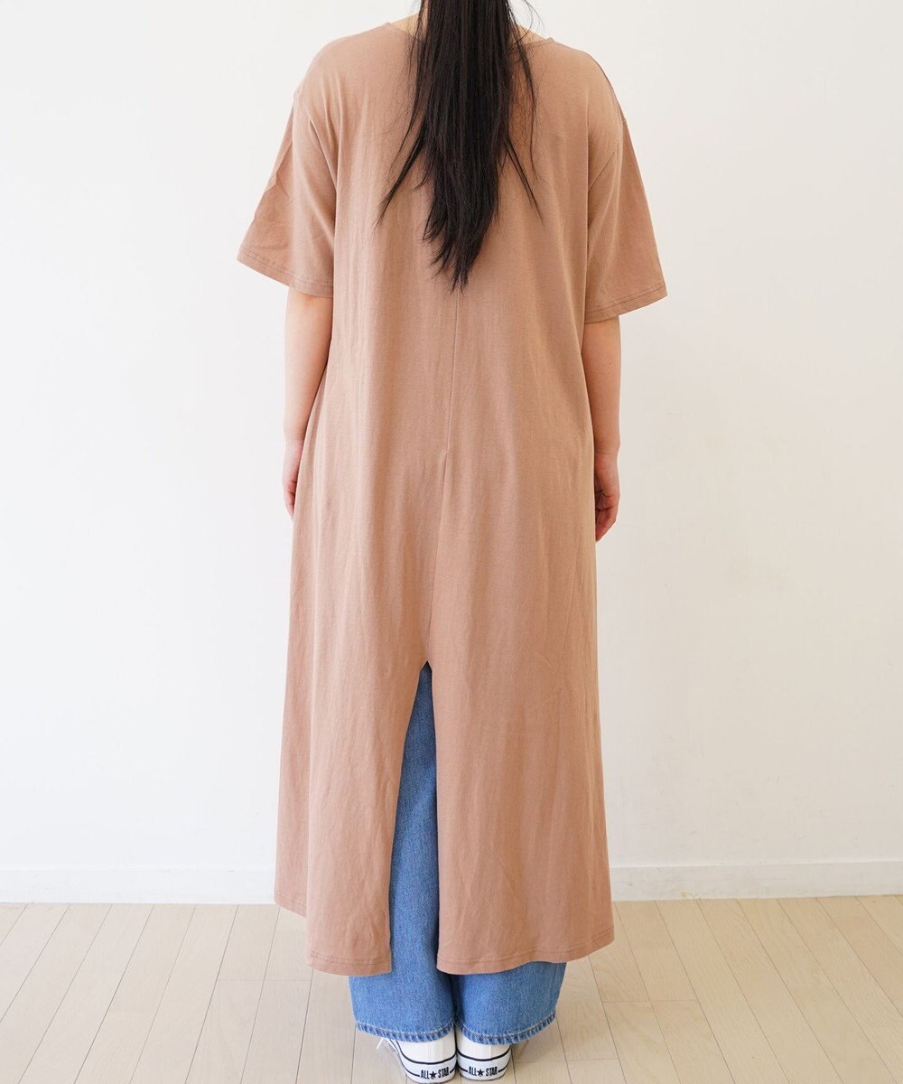 TOQUE 〈大草直子さんアドバイザー〉 【天然素材】タンギス コットン天竺 半袖ワンピース 