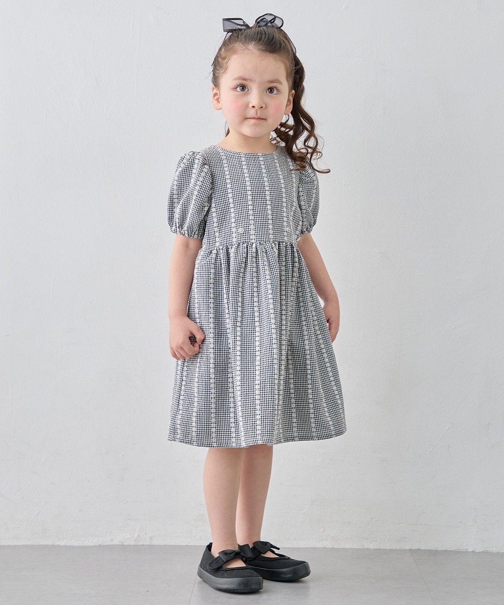 ANY KIDS 【洗濯機可能】サッカー ストライプワンピース 