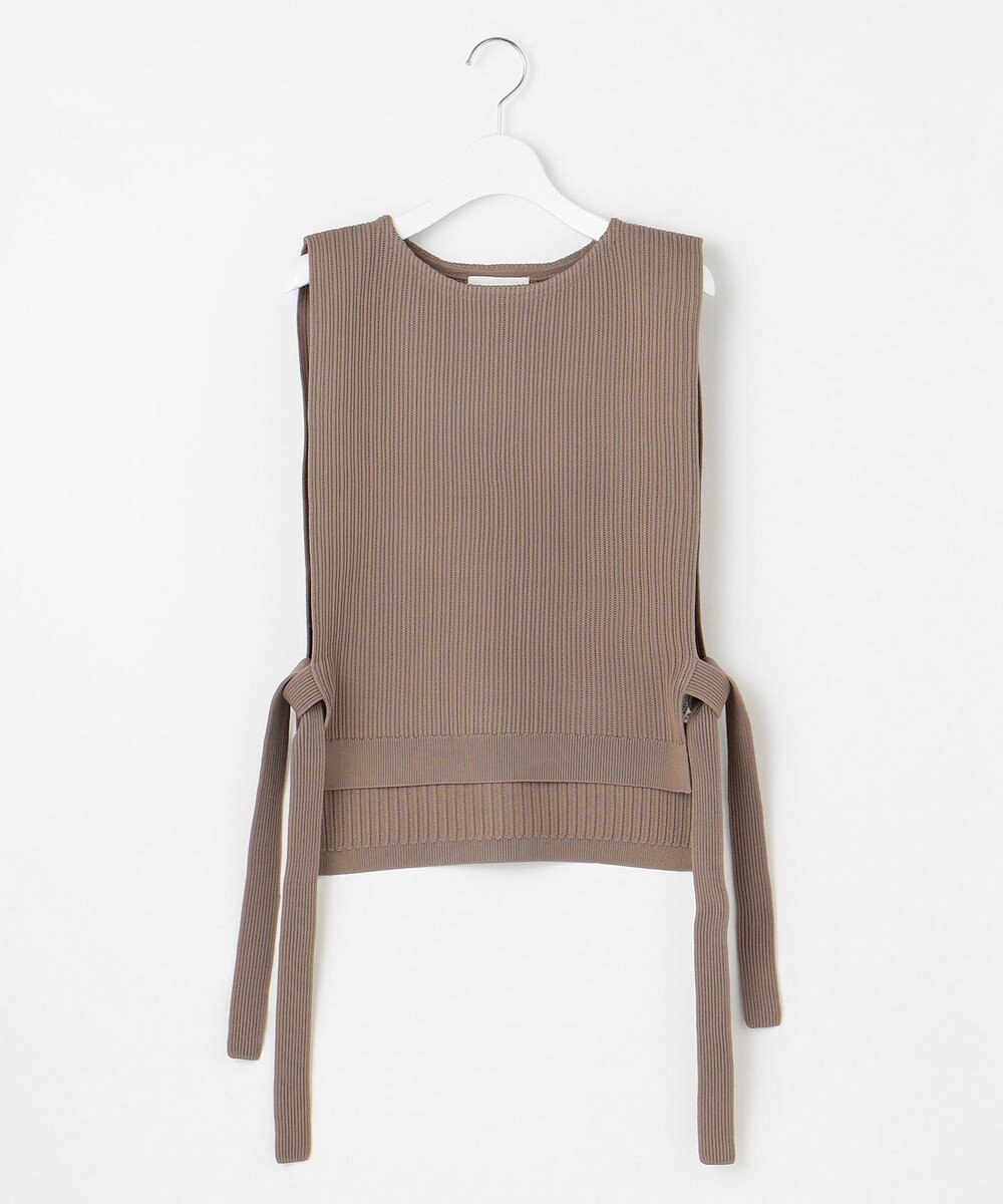 自由区 【洗える】リブストレッチ ベスト 