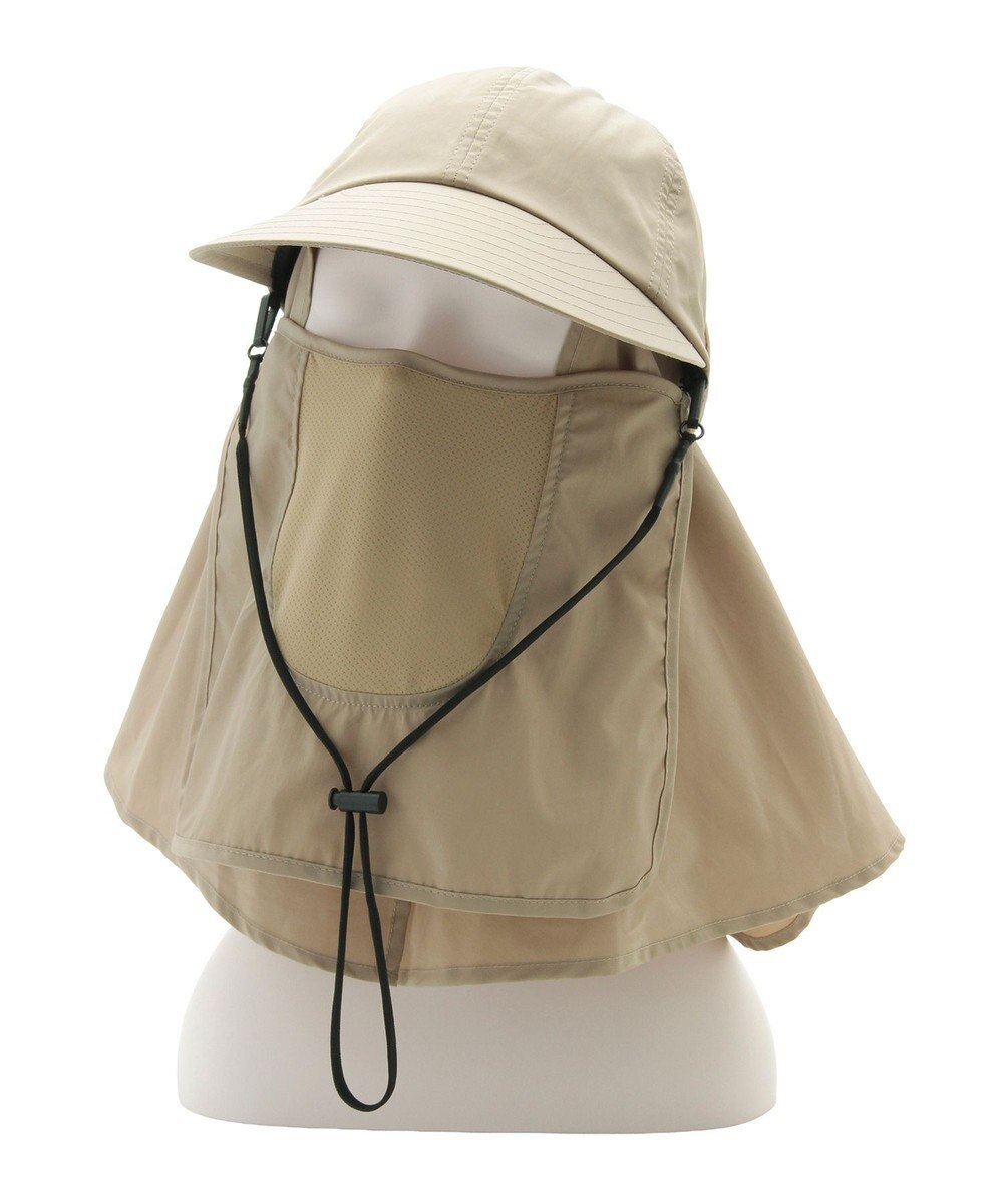 MOONBAT 【遮光100％/UVカット100％】フワクール (Fuwacool)  日差しを完全遮断バッククリボンワイドキャップ　遮光100　UV100 