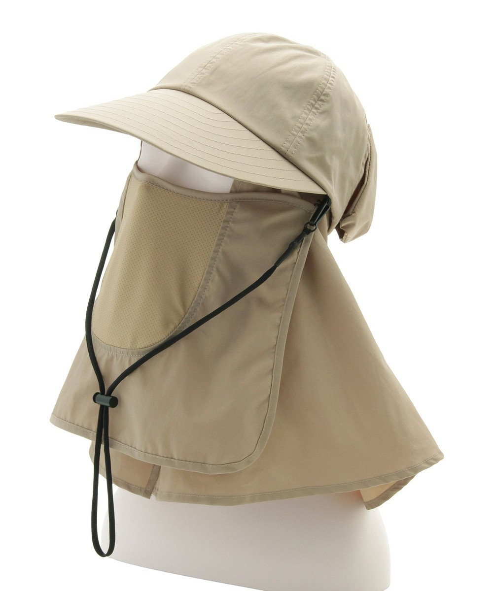 MOONBAT 【遮光100％/UVカット100％】フワクール (Fuwacool)  日差しを完全遮断バッククリボンワイドキャップ　遮光100　UV100 