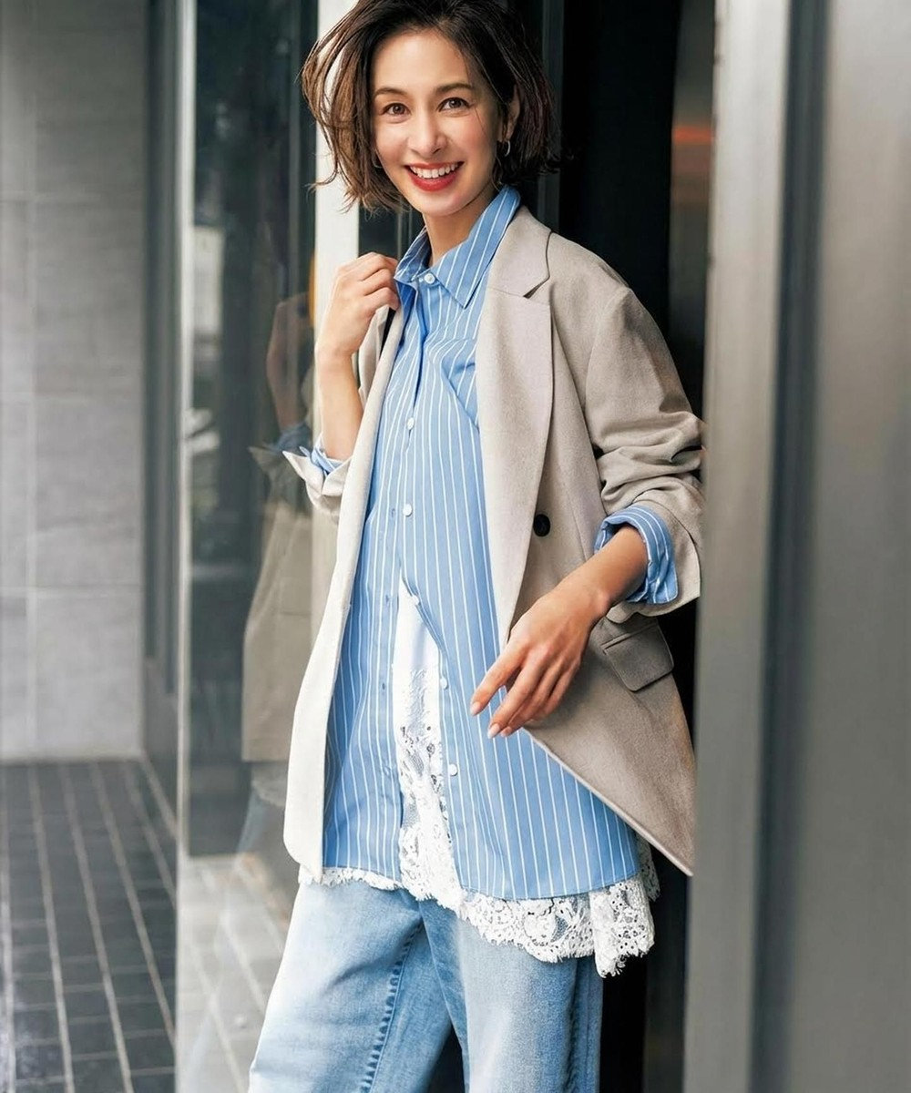 UNFILO レースヘム キャミソール 