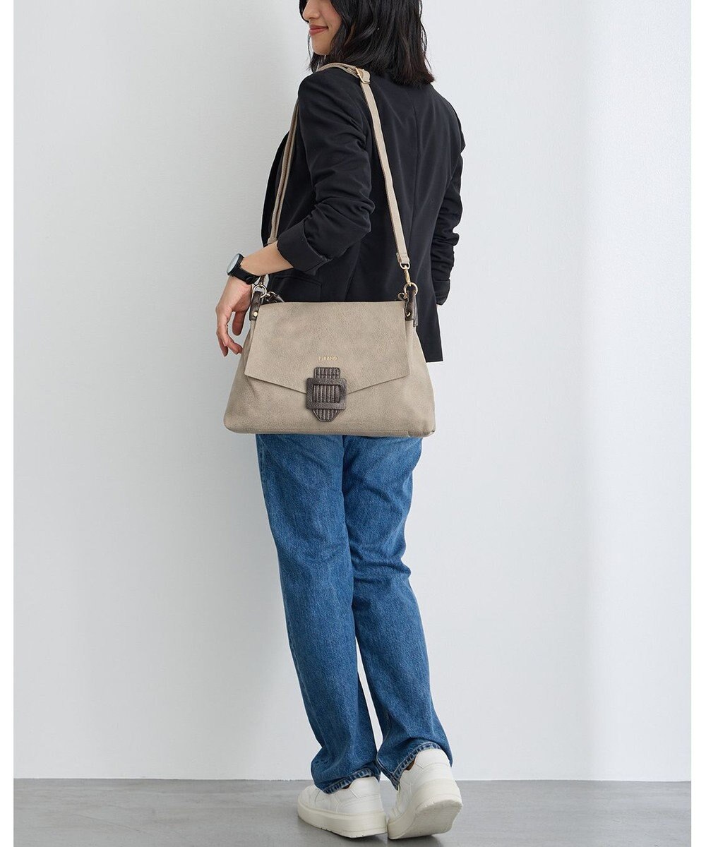 MioFIRANO バックル付きフラップトートバッグ 2WAY　FIRANO フィラノ 