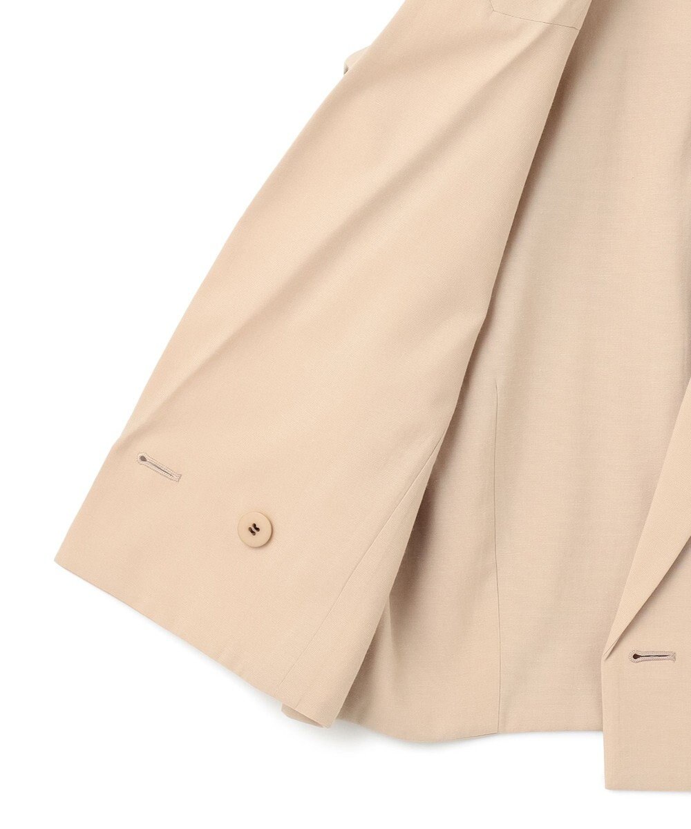 ICB 【接触冷感・UVカット・洗える】 T/Rドライリネン ショートジレ 