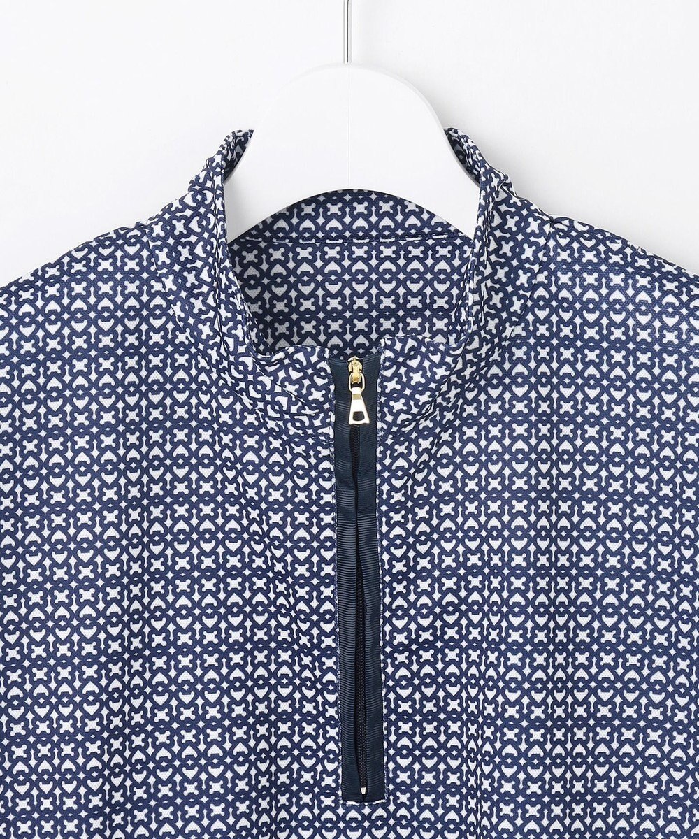 23区GOLF 【WOMEN】モノグラム柄 ハーフジップカットソー 