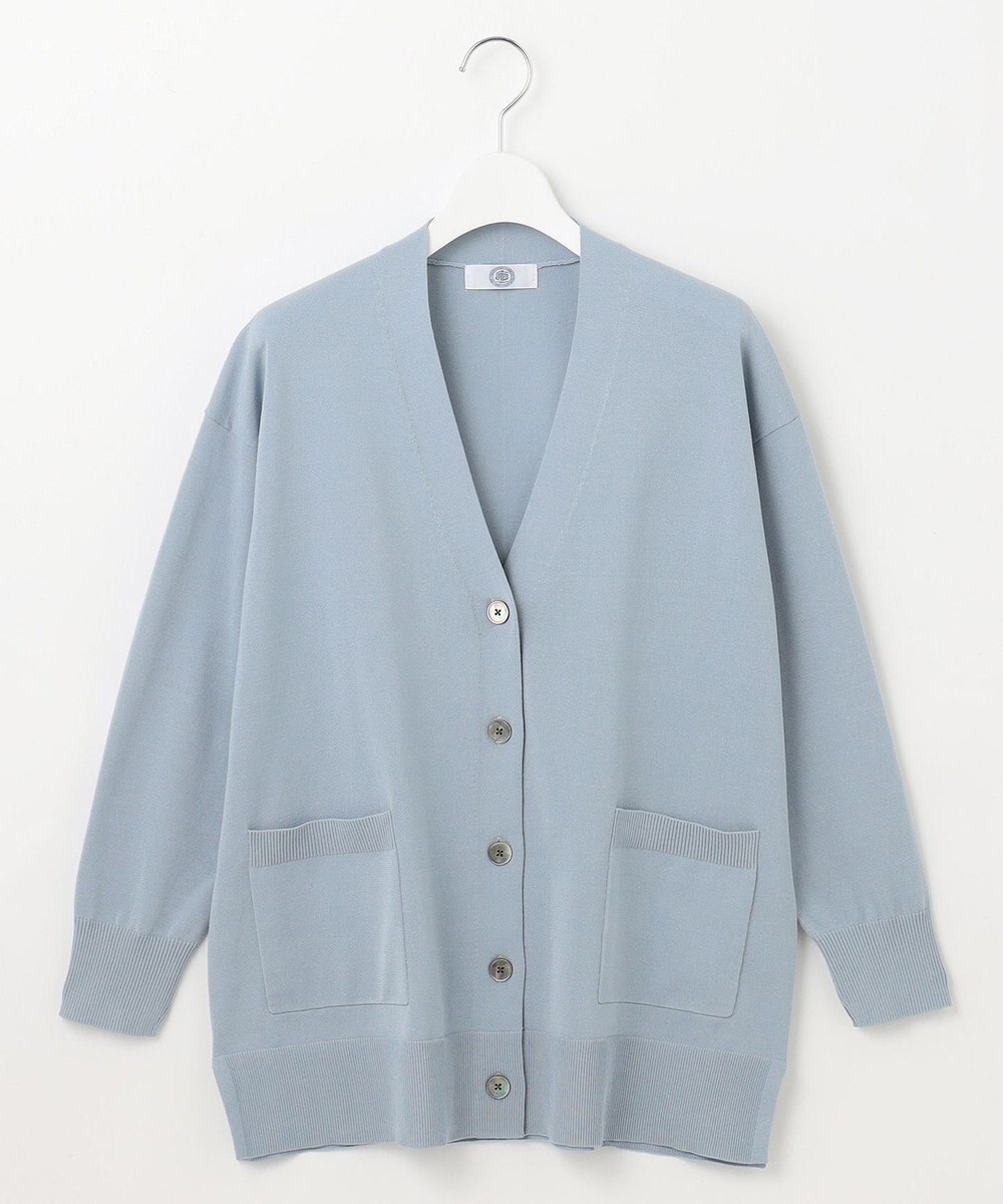 J.PRESS LADIES L 【洗える】 Co/Peライト Vネック カーディガン 