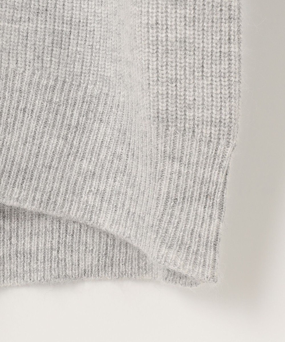 自由区 L 【洗える】シャイニールレックス Vネックニット 