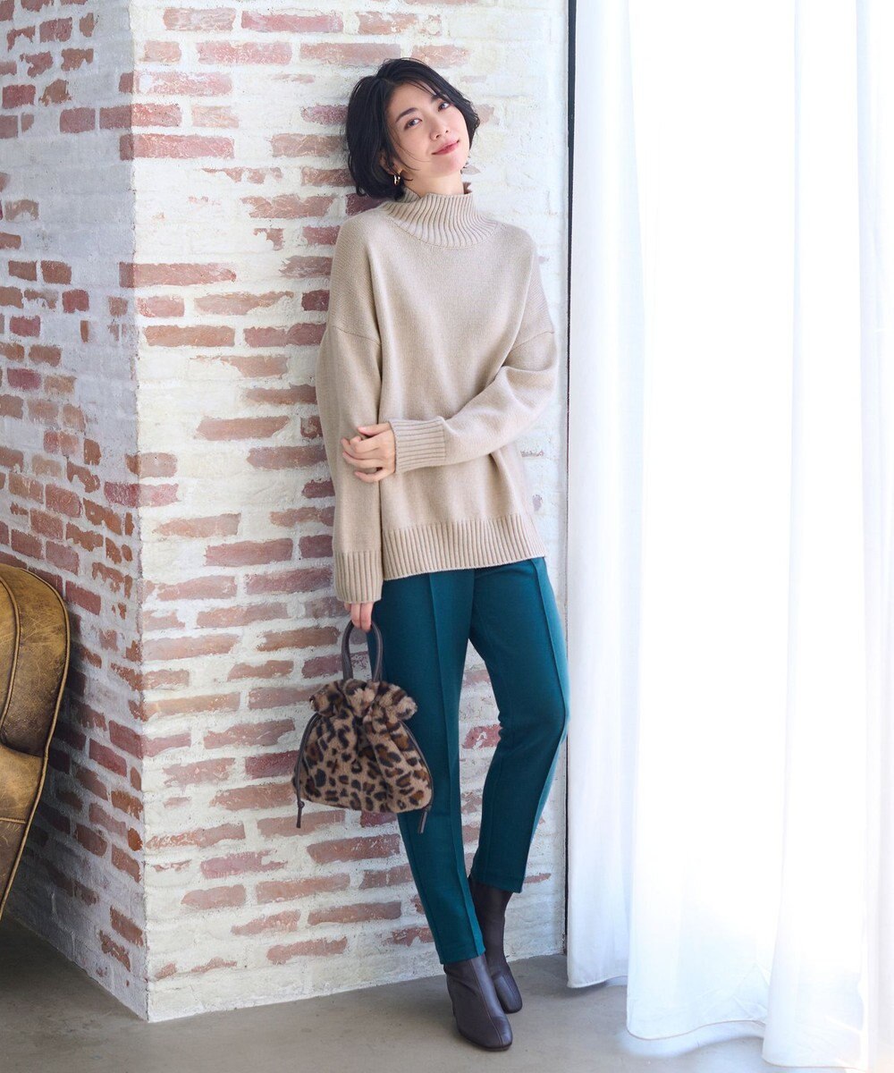 ANY ラムウールバックテイルニット 