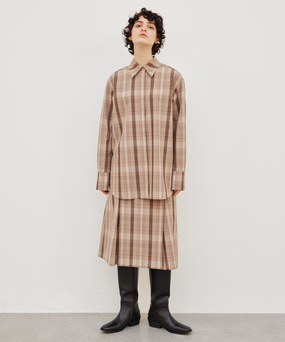 BEIGE， 【FUDGE 11月号掲載】ARUMS / チェックシャツ 