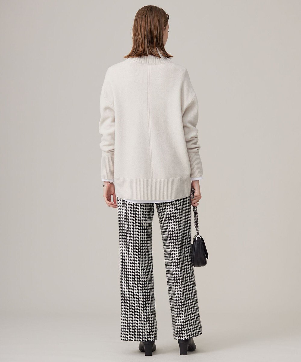 ICB 【洗える】ソフトカシミヤミックス ハイネックニット 