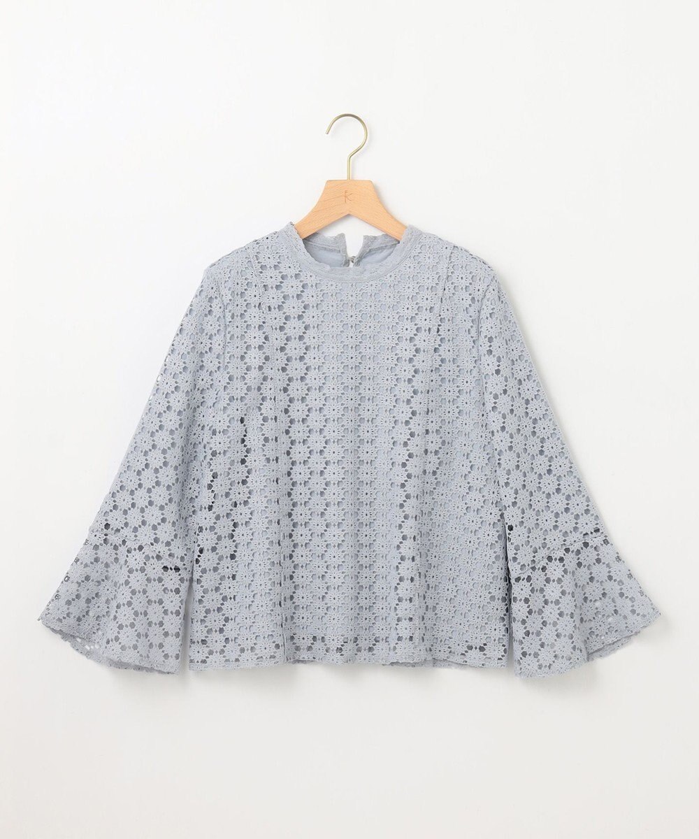 組曲 【WEB限定】フラワーレース 袖フレアトップス 