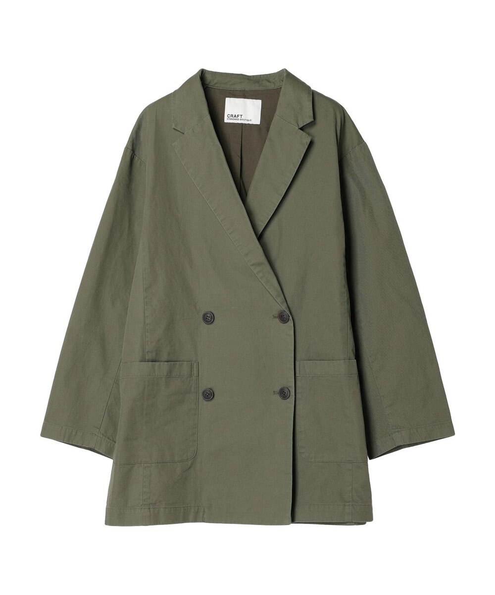 CRAFT STANDARD BOUTIQUE コットンギャバジンＷテーラードジャケット 