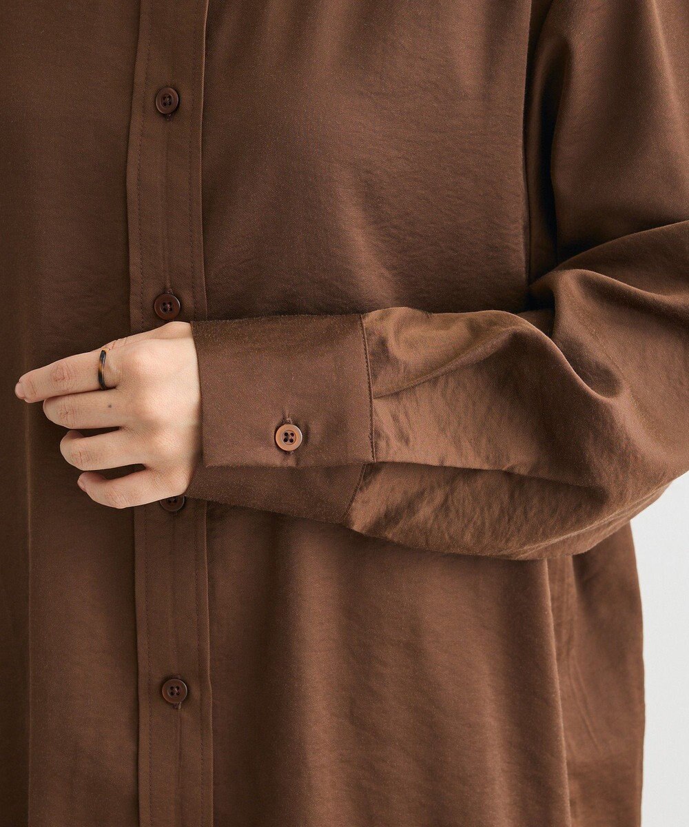 CRAFT STANDARD BOUTIQUE オーバーサイズサテンシャツ 